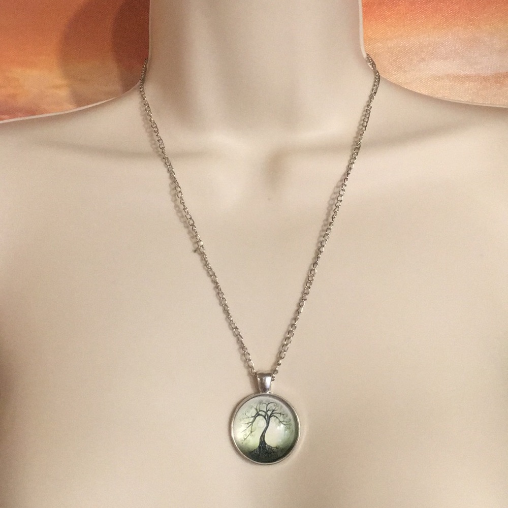 Tree of Life with Moon Necklace - Picture 6 of 10